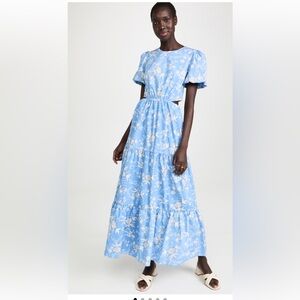 WAYF Plaza Cut Out Maxi Dress